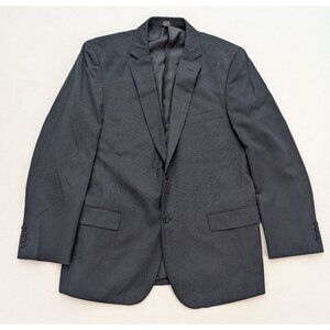 Wilke Rodriguez Men's Blazer Jacket Sport Coat Size 44L Blue Stripe Modern Fit